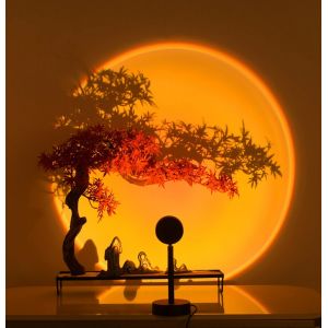 Projecteur Led Rouge Coucher De Soleil, Veilleuse Alimentée Par Usb Pour Décorer Votre Espace Multimédia. - Neuf