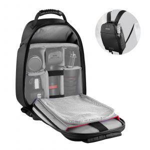 NEEWER Basics PB26 Sac &agrave; Dos R&eacute;sistant &agrave; l'eau pour Appareil Photo Num&eacute;rique R&eacute;sistant aux Chocs Compatible avec Sony Canon, Nikon, Objectifs sans Miroir, Petits Accessoires de Photographie, Noir - Neuf