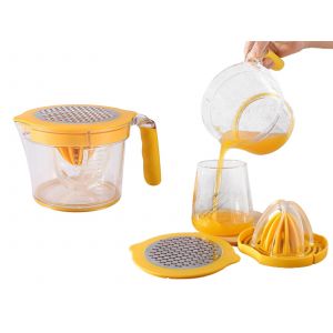 Presse-Agrumes Et Verre Doseur 4 En 1 Avec R&acirc;pe Et S&eacute;parateur D'?ufs - Neuf