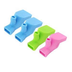 Rallonge De Robinet Pour Enfants - Lot De 4, Accessoire De Lavage Des Mains En Silicone, Installation Facile, Pratique En Voyage, Compatible Lave-Vaisselle - Neuf