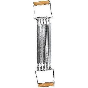 Fitness Chest Expander,5 Spring Chest Expander Pull Exerciser Fitness Muscle Strength Exerciser Sports Amovibles - Neuf