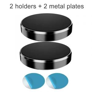 Support De T&eacute;l&eacute;phone Magn&eacute;tique Pour Voiture,Support Magn&eacute;tique Pour T&eacute;l&eacute;phone Portable,Support Gps Pour Iphone 14 13 12 Pro Xiaomi Huawei Samsung Oneplus-2pcs Black Fixed- - Neuf