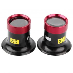 5x 10x Montre Loupe R&eacute;paration Loupe Loupe Bijoux Outil Avec Bo&icirc;te - Neuf