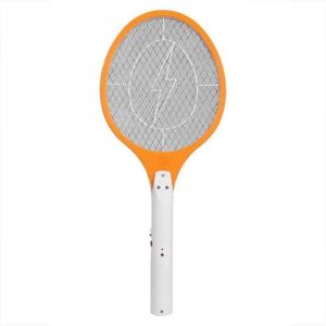 ROM Lampe Anti-Moustique Électrique Sans Fil Rechargeable Tapette Insecte Raquette Insectes Tueur Orange - Neuf