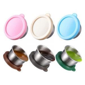 Ensemble De 12 Contenants Pour Vinaigrette Et Sauce &Agrave; Trempette Avec Couvercles - Neuf