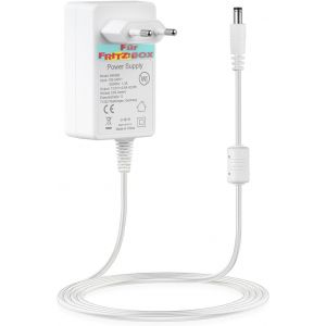 Bloc d'alimentation 12 V/3,5 A - C&acirc;ble de 3 m de long - Compatible avec routeur AVM Fritz!Box - R&eacute;p&eacute;teur Wi-Fi (AX, DSL, Cable, LTE) Telekom Speedport Smart - Rallonge d'alimentation 300 - Neuf