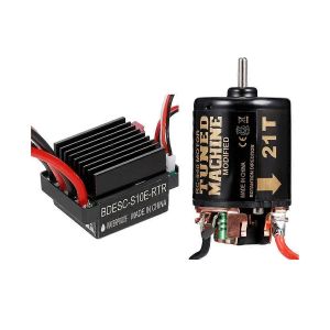320a Esc + 540 Moteur &Agrave; Balais Pour 1/10 Rc Voiture Axiale Scx10 90046 Trx4 D90 Redcat, 21t - Neuf