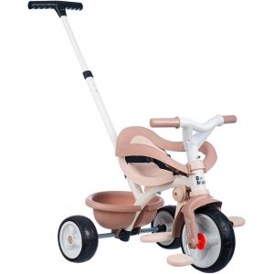 SUBZONAL-Tricycle Be Move Confort Beige - Evolutif 3 en 1 - Ceinture et Arceau de S&eacute;curit&eacute; - Poign&eacute;e Parentale R&eacute;glable sur 3 Niveaux - A Partir de 10 Mois Jusqu'&agrave; 3 Ans - Fabrication Espagnole - Neuf
