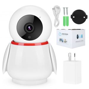 Camera de securite IP Cloud WiFi HD 1080P, sans fil, en forme de pingouin, vision nocturne, AU - Neuf