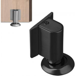 LETNERNY-Butoir De Porte Autocollant Haute Performance Magn&eacute;tique R&eacute;glable Avec Ruban Adh&eacute;sif Et Vis Pour La Maison Et Le Bureau (Noir) - Neuf