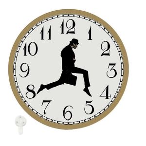 Promenades horloge,Silly Walk horloge murale,une horloge murale intéressante pour chambre à coucher cuisine salon,roman - Neuf