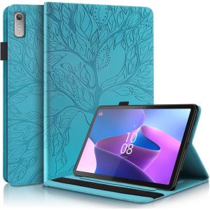 NAERYUT-Coque Lenovo Tab P11 2Nd Gen 11.5 Pouces 2022 Tb350Fu/Tb350Xu Pu Cuir Cover Tablette Housse De Protection Porte-Crayons Portefeuille Tablet Étui Lenovo Tab P11 2Ème Génération 2022-Bleu - Neuf