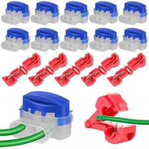 MEVRONISSHOP-Lot de 15 connecteurs de c&acirc;bles/bornes de connexion pour robot tondeuse, &eacute;tanche, pour robot tondeuse, Husqvarna, Worx, Bosch, Gardena - Neuf