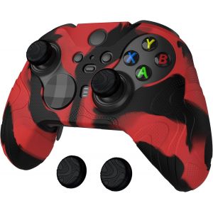 Coque Manette Pour Xbox Elite Series 2 Core Avec Capuchon Joystick,Housse Protection Pour Xbox Elite 2 Controller Cover Skin Silicone-Rouge&noir,Édition Mountain Range - Neuf