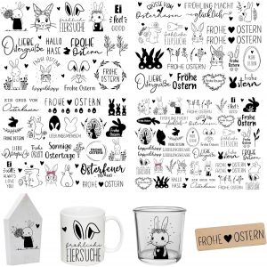 Rub On Lot De 4 Autocollants D'environ A5 19 X 14 Cm Film Lavable Pour D&eacute;coration De No&euml;l, Keraflott, Maison, Meubles, Verre, Bois, Album Photo, D&eacute;coration Diy, Esth&eacute;tique Des Autocollants - Neuf