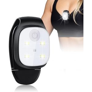 Lampe Led À Clip - Lampe D'extérieur Rechargeable Par Usb - Lampe De Nuit - Petite Lampe Frontale - Équipement De Sécurité - Accessoire De Course Pour La Course, Le Jogging, Le Camping, La - Neuf