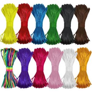 Kalanka-Fil Nylon Pour Bracelets Et Bijoux 12 Couleur 1.5mm Corde Nylon De Qualité Supérieure Pour Perles Et Pendentifs Cordon Bracelet Et Résistant Fil De Nylon Pour Fabrication De Bracelets Et Coll - Neuf
