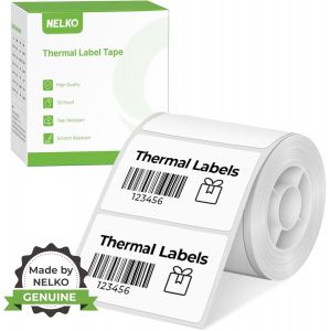 Étiquettes thermiques pour étiqueteuse PM220,50x30 mm,imperméable,ruban d'étiquettes multi-usages,1 rouleau de 230 feuilles de papier thermique autocollant (blanc) - Neuf