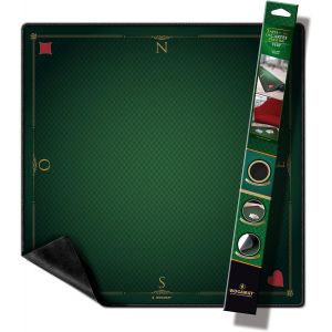 Eryi-Officiel - Tapis De Carte À Jouer Luxe Vert Pour Tarot, Poker, Contrée, Coinche 60x60cm¿ Neoprene Epais Et Antiderapant Sur Tout Type De Surface ¿Glisse Des Cartes Parfaite Tout Type De Jeu - Neuf