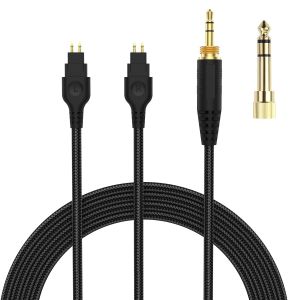 LORANKA-C&acirc;ble audio HD600 - Compatible avec les casques Sennheiser HD660s, HD6xx, HD650, HD58X, HD580, HD565, HD545, HD535, 2 m (nylon tress&eacute;) - Neuf