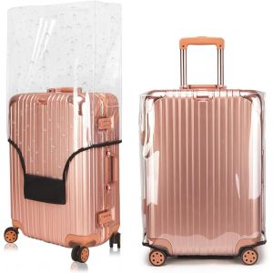 KALANKA-Housse de Valise Transparent en PVC, Protege Valise de Voyage, Housse Protection Grande Valise, Imperméable Housse de Protection Pour Bagages - Neuf