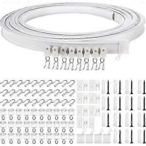 5 Mètres De Plafond Pliable Courbé Tringle De Rideau De Plafond Flexible -X - Neuf