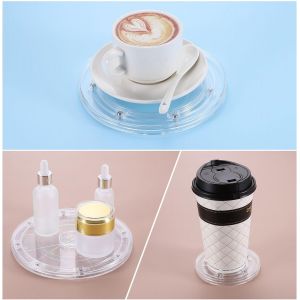 Plateau Tournant En Acrylique Lazy Susan,8 Pouces Plateau Tournant Organisateur Transparent À Roulements À Billes 360 Degrés Pour Rangement D'épices Table Gâteau - Neuf