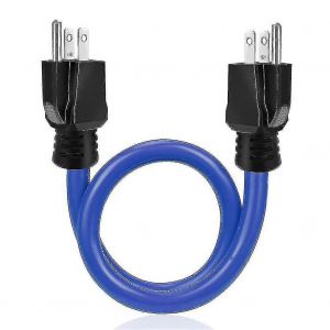 Rallonge mâle double à 3 broches,cordon de générateur,rallonge mâle,cordon adaptateur de commutateur de transfert,prise 12awg 125v US - Neuf