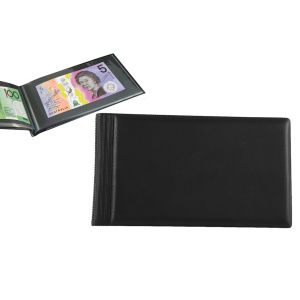 Album &agrave; 20 pochettes pour billets de banque, id&eacute;al pour la collection et le rangement des devises. - Neuf
