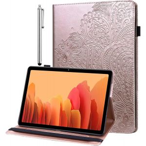 Coque pour Lenovo Tab M10 3&egrave;me g&eacute;n&eacute;ration 10.1"" 2022 (TB-328FU/TB-328XU),&Eacute;tui de Protection &agrave; Rabat Ultra Fin en Cuir PU pour Lenovo Tab M10 3rd Gen (Pas pour M10 2019) avec Stylet -Or Rose - Neuf