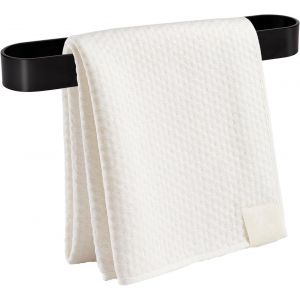 Porte-Serviettes (Noir), 30 Cm, Autocollant Et À Visser, Pour Salle De Bain Et Cuisine - Neuf