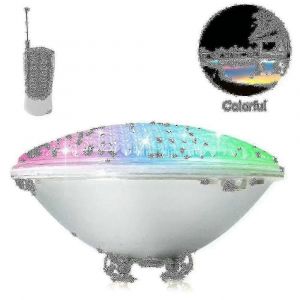 Lampe de piscine LED 18W Par56 RGB avec t&eacute;l&eacute;commande,projecteur sous-marin &eacute;tanche IP68 12V AC/DC - Neuf