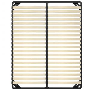 Sommier 160x200cm, 2x20 Lattes, Lit avec Sommier &agrave; Lattes - Neuf