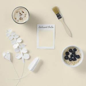 Beige Moisture Resistant Bathroom Wood and Cabinet Paint in Gloss Finish-Relaxed Oats 750ml - Neuf