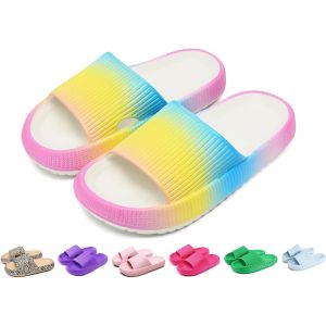 Ihkhu-Chaussons De Bain Pour Garçon Et Fille - Pantoufles Originales - Pantoufles Cloudyzz - Pantoufles Nuages - Unisexe - Pour La Maison - Pantoufles Antidérapantes - Pour L'été Et Le Jardin - Neuf