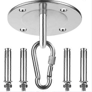 Crochet De Plafond En Acier Inoxydable, Supportant Jusqu'&agrave; 400 Kg, Id&eacute;al Pour La Fixation Au Plafond De Sacs De Frappe Ou De Si&egrave;ges Suspendus. - Neuf