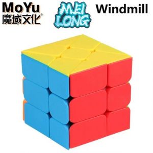 MoYu Meilong Cube magique 3x3 2x2 professionnel 4x4 spécial miroir vitesse Puzzle enfants jouets cadeau 3x3x3 Original hongrois Cubo Magico-Windmill Cube - Neuf
