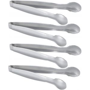 Lot De 4 Mini Pinces À Sucre En Acier Inoxydable 10,2 Cm Épaississeur Alimentaire Clip Plaqué Or Carré Sucre Clip - Neuf