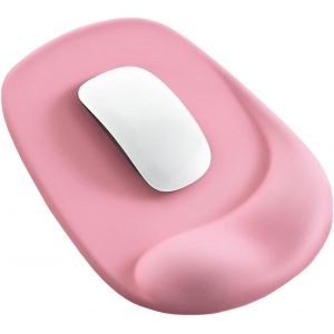 KALANKA-Ergonomique Tapis de Souris avec Support de Poignet en Gel et Base Antidérapante en Silicone, Durable Mouse Pad et Lavable, Jeu, Ordinateur Portable, Mousepad Accessoires de Bureau, Rose - Neuf