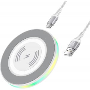 Eryi-Chargeur Sans Fil Rapide 15 W Pour Google Pixel 9/8/8 Pro/7/7a/6/5xl, Chargeur De Téléphone Portable Sans Fil Pour Samsung Galaxy S24/S23 Ultra/S22+/S21/S20/S9, Iphone 16/15/14/13/12 - Neuf
