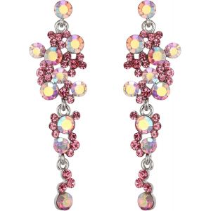 Kal-® Femme Boucle D'oreille Bijoux Mariage Bohême Combinaison De Petite Cristal Autrichien Strass Parure - Neuf