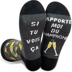 Kalanka-Chaussettes Humoristiques Homme 43-46 Cadeau Homme Chaussette Fantaisie Idee Cadeau Nouveaut&eacute; Drole Pour No&euml;l Anniversaire Saint Valentin - Neuf