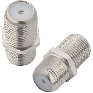 Connecteurs coaxiaux Rf de type F Rg6 Adaptateur F Femelle Vers F Antennes Femellesilver2pcs - Neuf
