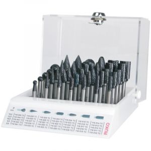 Ruko - Assortiments De Fraises Limes, Denture Crois&eacute;e Avec Ticn En Pr&eacute;sentoir Plexi Avec Serrure - Neuf