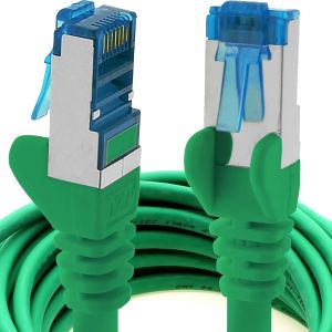 Câble Réseau Cat6A Cat6 Cat6 10 Gbit/S 2 M | Vert - 1 Pièce | Cat 6A | S-Ftp | Double Blindage[BLE7110796] - Neuf