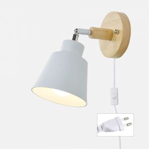 Applique Murale Industrielle Blanche - Applique Murale D'intérieur Vintage Pour Enfants, Lampe De Chevet Adaptée Aux Chambres, Bars, Restaurants, Lofts - Neuf