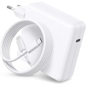 SUBZONAL-Chargeur USB-C Rapide 100 W Compatible avec MacBook Air Pro M1 M2 M3 M4, 13/14/15/16 Pouces, 14/16 Pouces Pro Max, Adaptateur de Voyage pour Ordinateur Portable Type-C avec c&acirc;ble de 1,8 m - Neuf