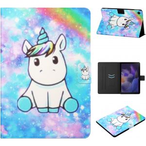 Coque pour Samsung Galaxy Tab A8 10,5 2021 (SM-X200/SM-X205/SM-X207) ?tui de Protection Case Tablette Housse Smart Cover avec R&iquest;&iquest;veil/Veille Auto pour Samsung Galaxy Tab A8 2021, Licorne - Neuf