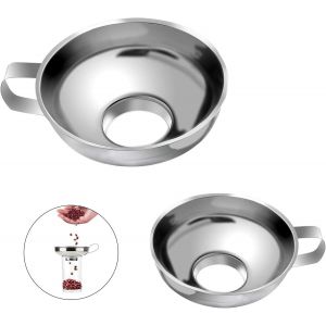 Entonnoir À Confiture En Acier Inoxydable, 2 Pièces, Pour La Cuisine, Pour Le Transport De Liquides, D'huiles, De Poudres, De Haricots Et De Confitures - Neuf
