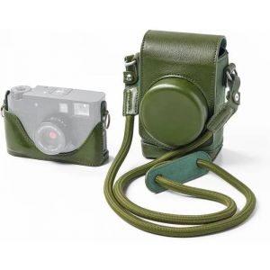 &Eacute;tui Cuir SMALLRIG Vert pour Fujifilm X Half, Demi-&Eacute;tui R&eacute;tro, Poche Carte, Bandouli&egrave;re Tiss&eacute;e - 5220. - Neuf